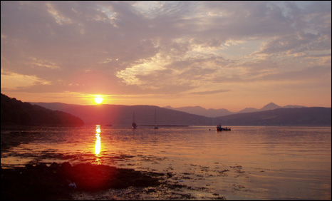 The marine reserve covers about one third of Lamlash Bay off the Isle of Arran in Scotland